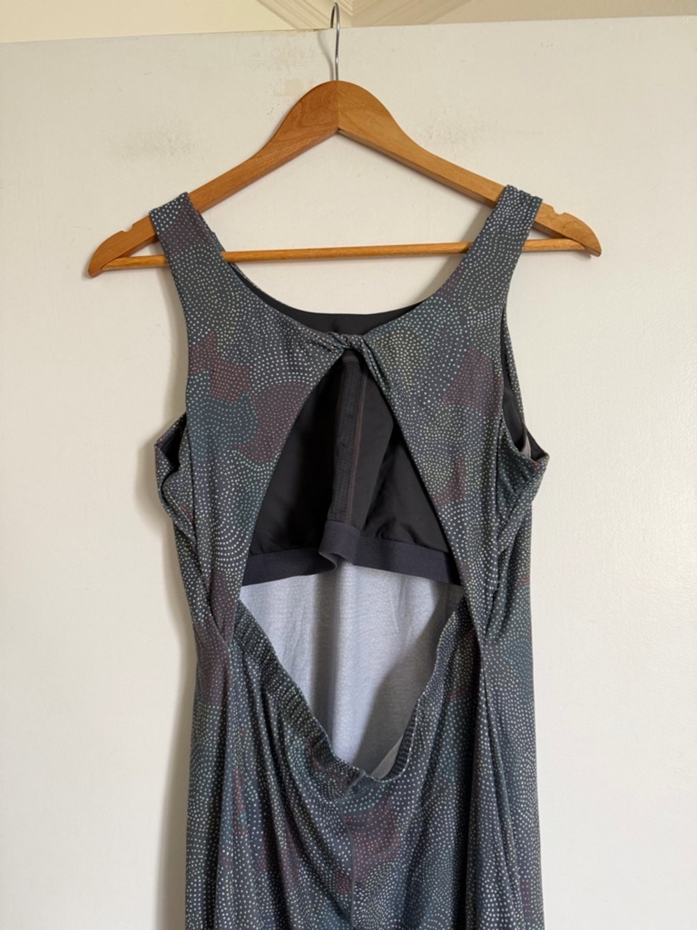 Prana Women’s Chalkboard Dotty Skypath Knee Length Dress size XL EUC - Picture 7 of 10